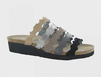 Sandále Birkenstock Adina Kozene Damske Hnedožltý Strieborne | SK 172VRW